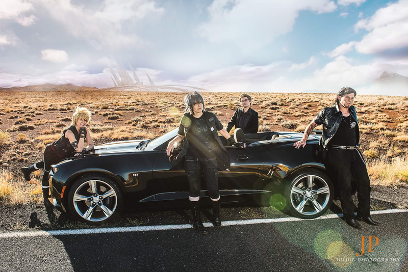 Illustration for article titled Final Fantasy Cosplay Hits The Road